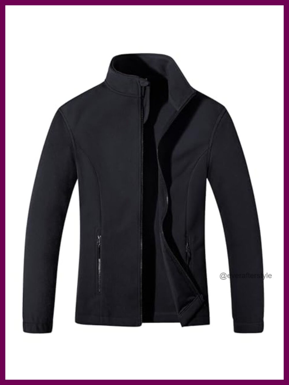 Lightweight Fleece Zip Up Jacket with Pockets Womens Winter Coat